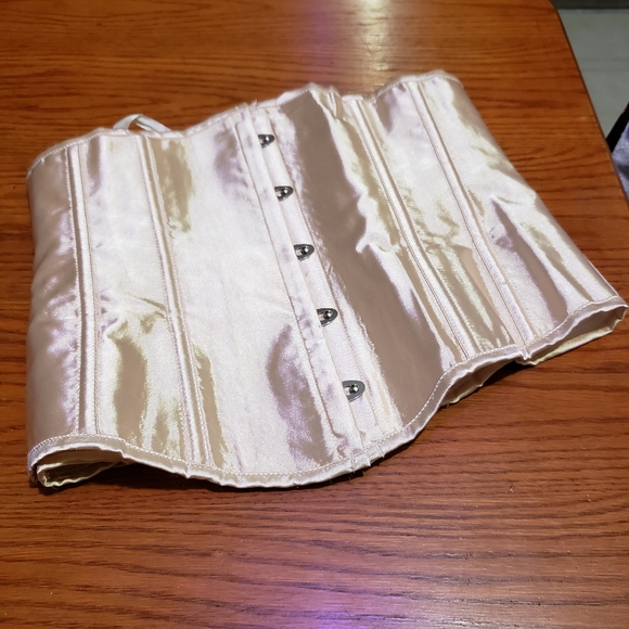 Satin underbust waist training corset - Picture 4 of 4